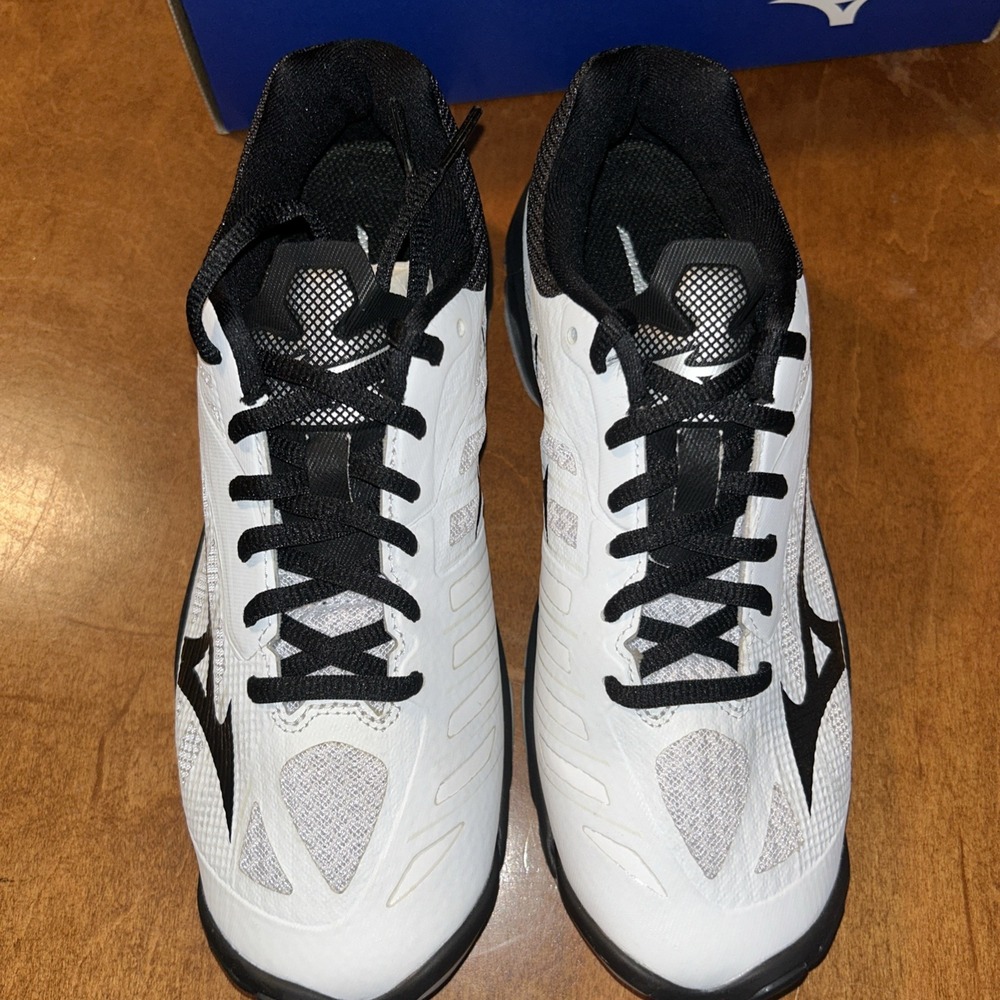 Mizuno Womens Size 7.5 White Black Wave Lightning Z4 Athletic Running Sneakers - Picture 7 of 9